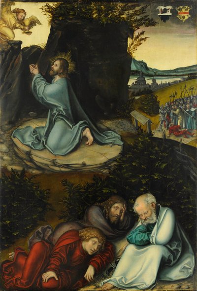 The Garden of Gethsemane / Christ on the Mount of Olives by Lucas Cranach the Elder